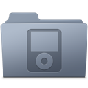 iPod Folder Graphite icon